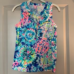 Lilly Pulitzer Essie Top Multi Dive In- XS